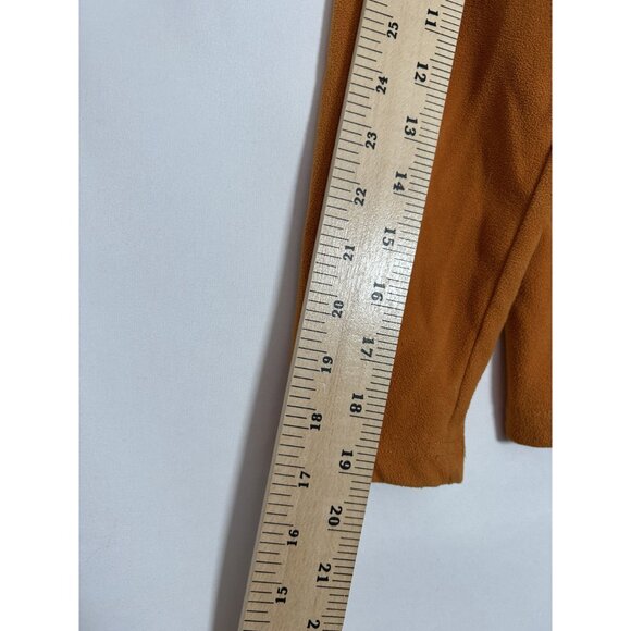 The North Face Boys Medium TKA 100 Fleece Pullover Jacket Orange 1/4 Zip - Picture 11 of 12